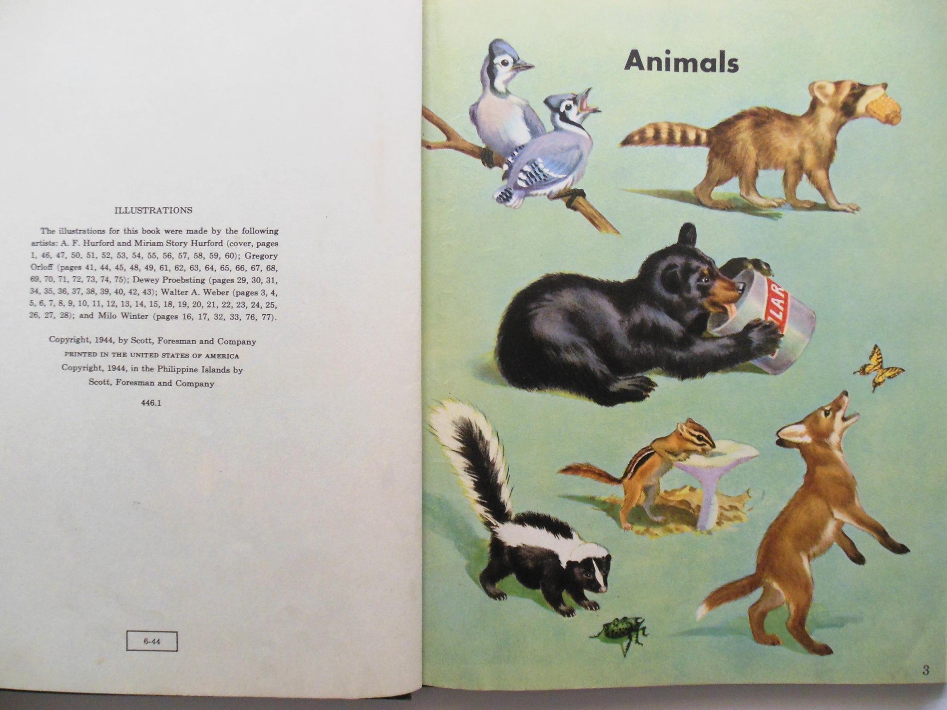 All Around Us Children's Book B, Basic Studies in Science Curriculum Foundation Series, Scott Foresman Copyright 1944