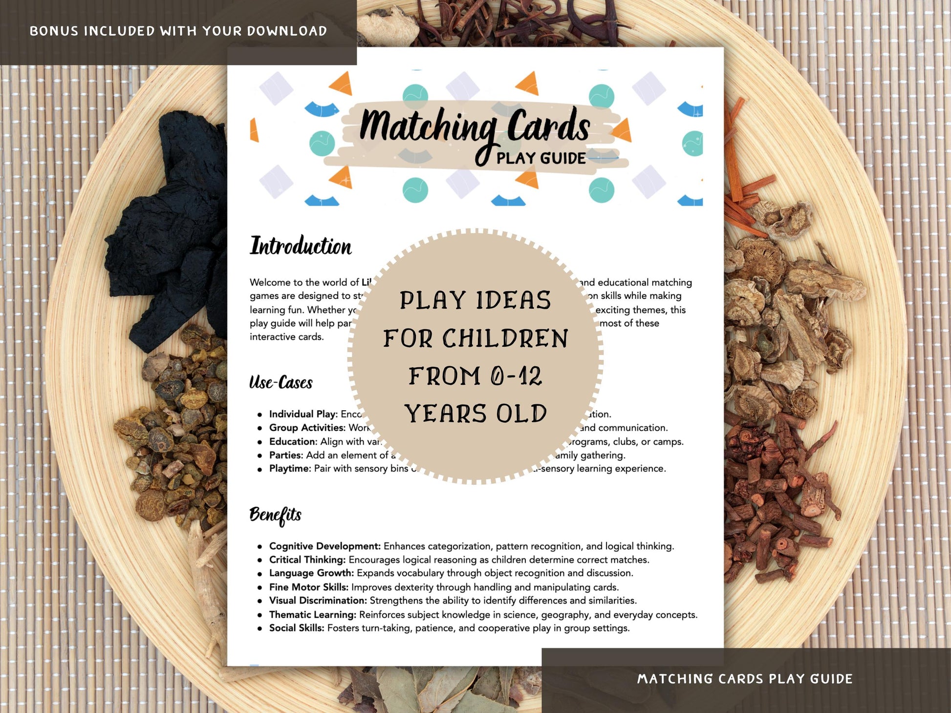 Sensory Taste Matching Game for Kids | Printable Food Flavor Sorting Cards | Learn Sweet, Salty, Sour, Bitter, Umami