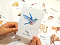 20 Animal Movement Cards, Movement Activity, Action Cards, Circle Time, Educational Preschool, Calm Down Activity, Montessori Flashcards