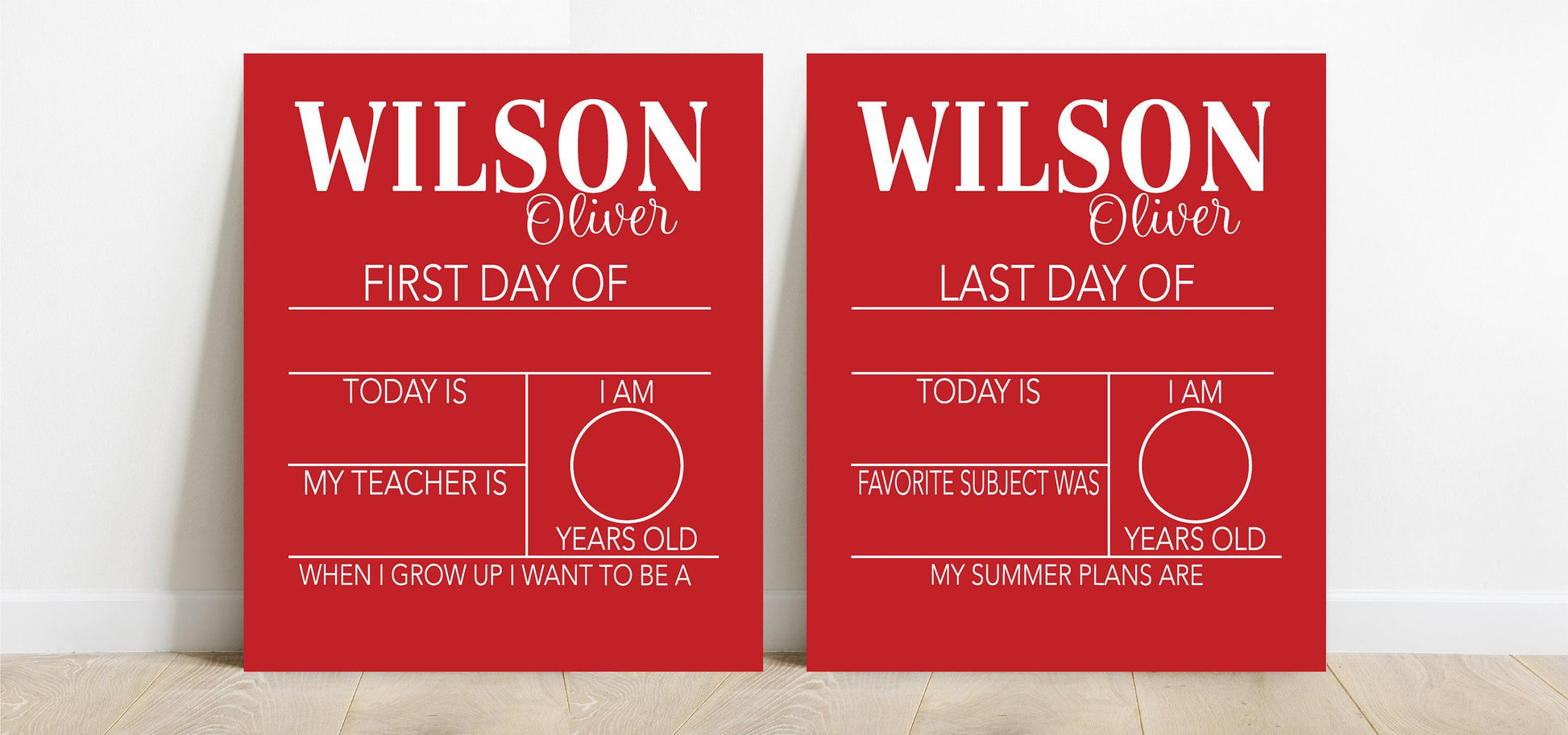 First Day Of School Sign, Back to School Sign, Personalizable Reusable School Sign, School Photo Prop, School Sign For Kids