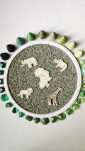 Continent and Animal Set(Hand Drawn)