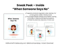 Social Story Bundle for Toddlers – Sharing, School Transitions & Hearing No | Autism-Friendly Printable Stories + Bonus Sharing Poster