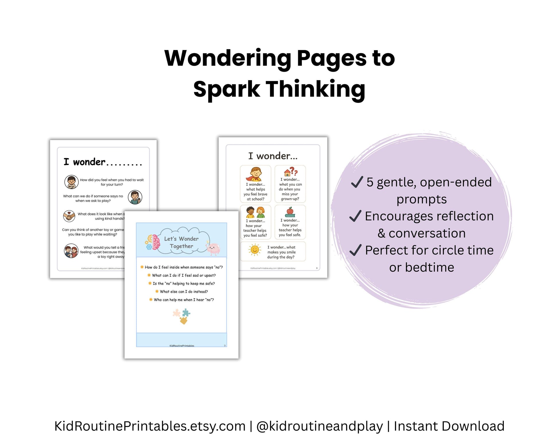 Social Story Bundle for Toddlers – Sharing, School Transitions & Hearing No | Autism-Friendly Printable Stories + Bonus Sharing Poster