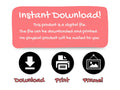 Printable Sign Language Flashcards ASL Poster and Card Set for Kids & Toddlers - Black and White Version
