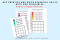 Screen-Free Coding Logic Puzzles |Coordinate Grid Mapping | STEM Activities for Classroom, Homeschool, Brain Workouts for children and adult