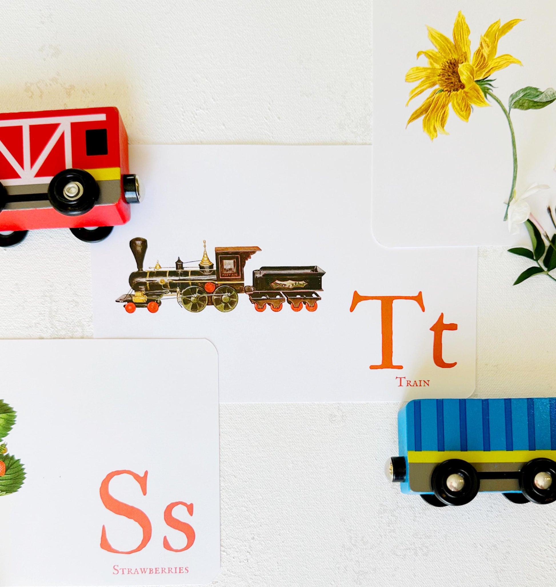 Vintage Alphabet Flashcards A–Z | Printable Letter Recognition Cards | Digital Classroom Resource